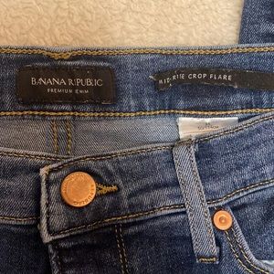 Banana Republic Mid-Rise Crop Flare Jeans
